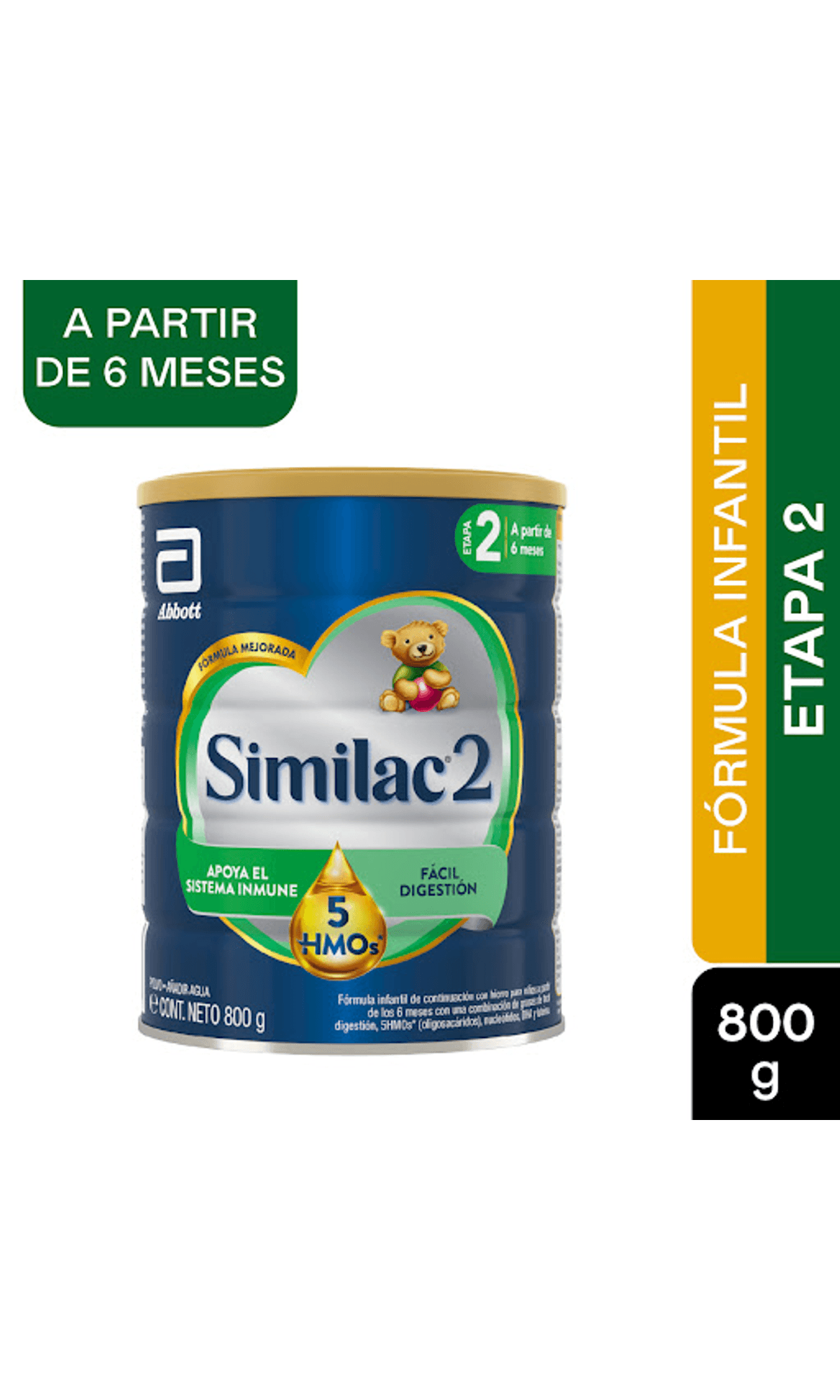 Similac 2 - 5 HMOS - 800 GR (PAE)