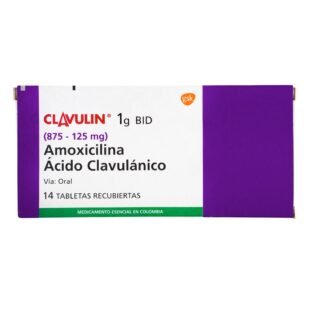 Clavulin (Amoxicilina + Acido Clavulanico) 1 gr 14 Tabletas