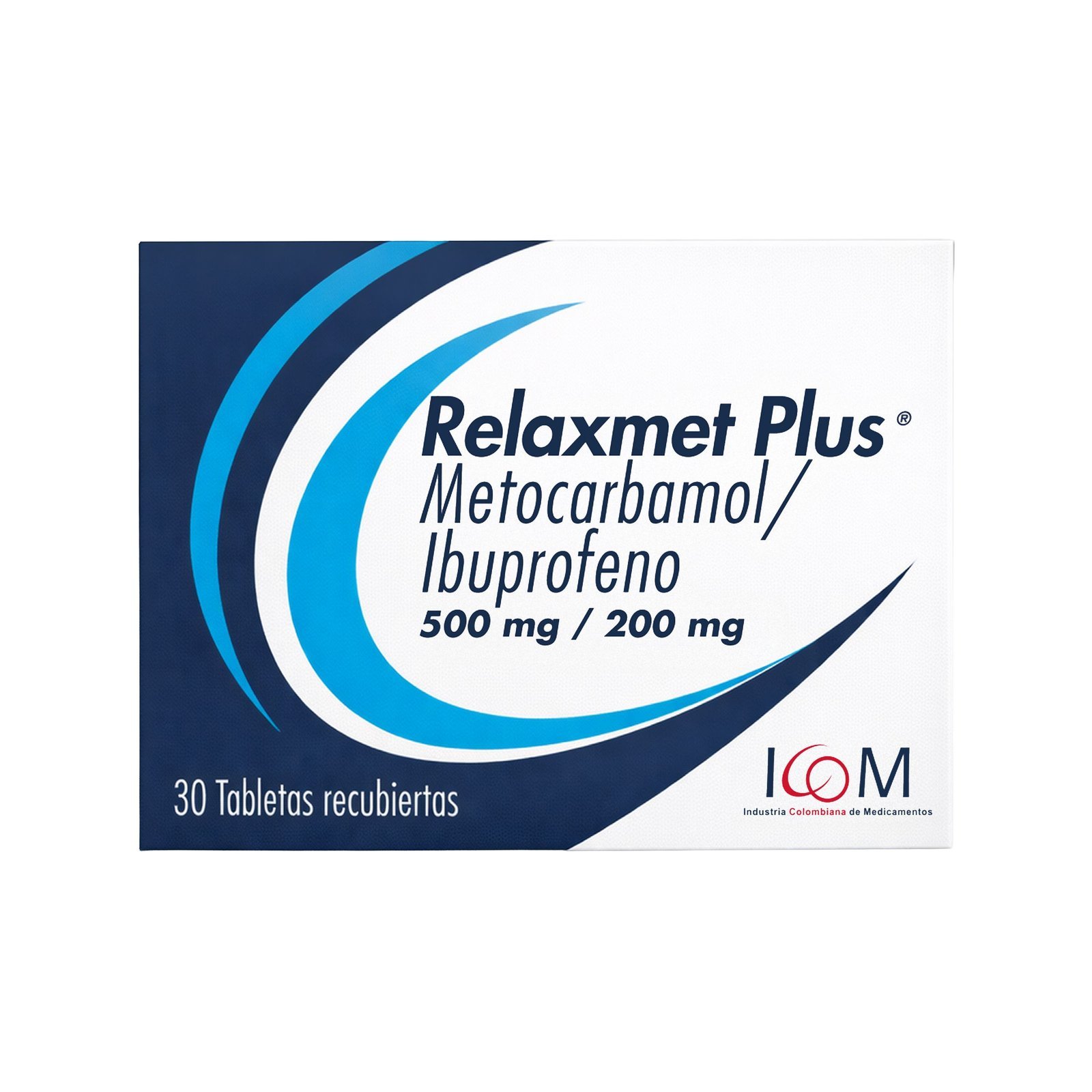 Relaxmet Plus (Ibuprofeno + Metocarbamol) 30 Tabletas