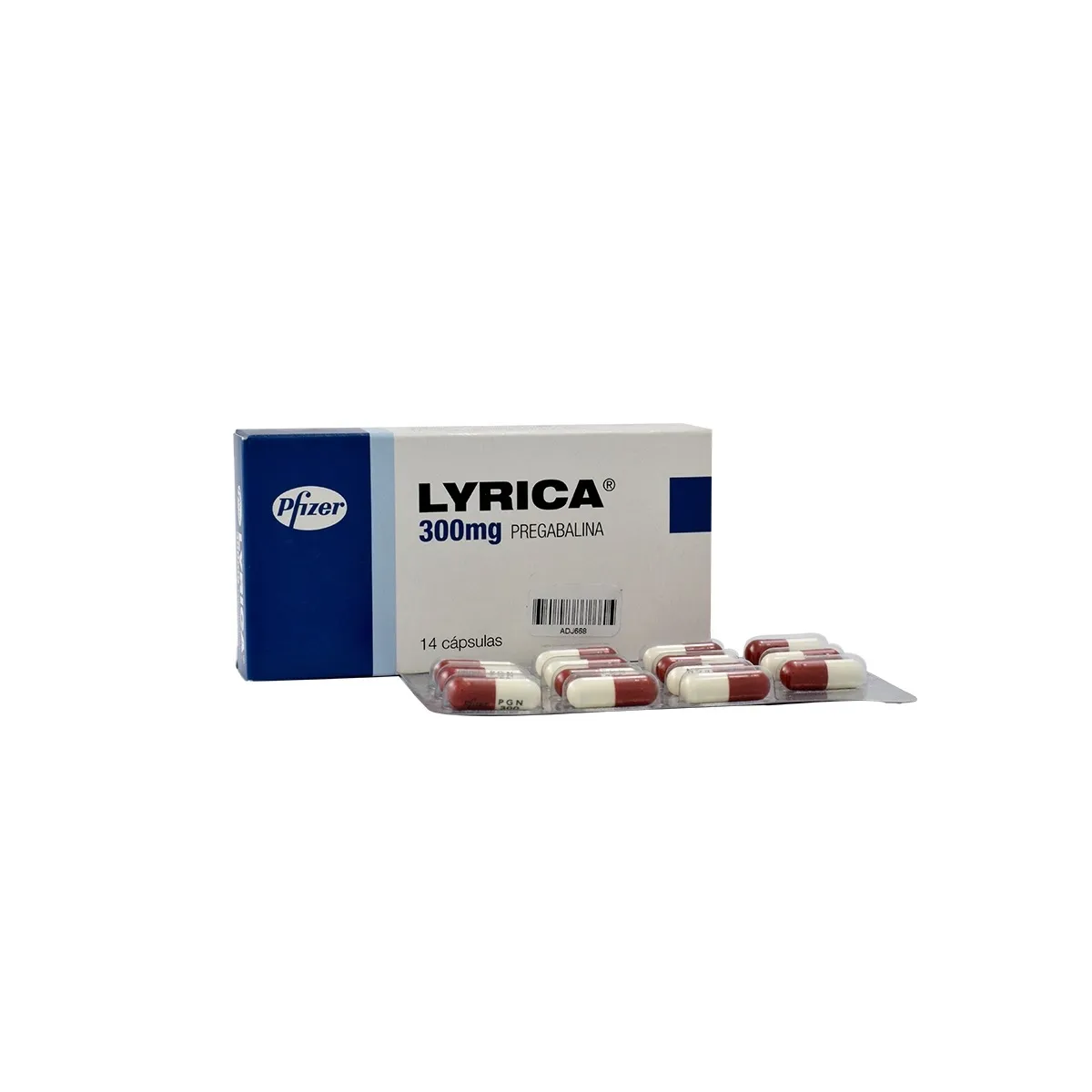 Lyrica 300 mg 14 Cápsulas